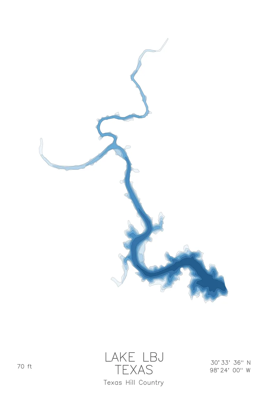 Lake LBJ, Glacier colorway