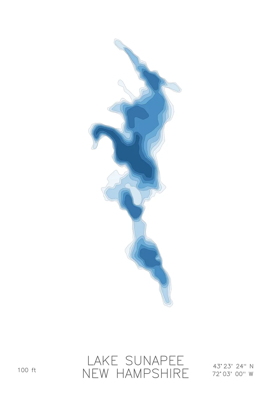 Lake Sunapee, Glacier colorway
