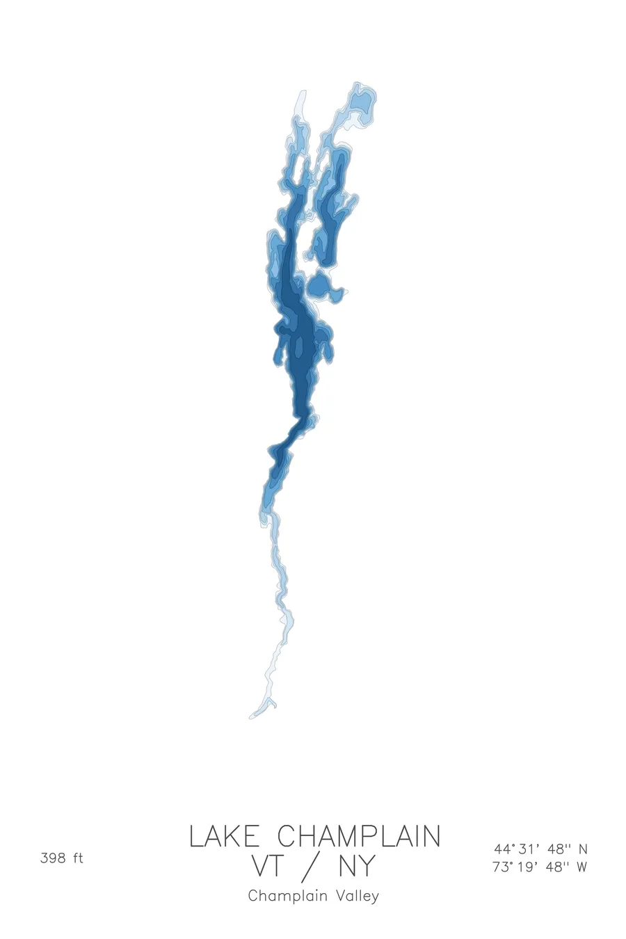 Lake Champlain, Glacier colorway