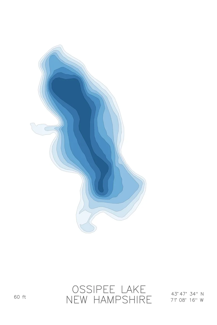 Ossipee Lake, Glacier colorway