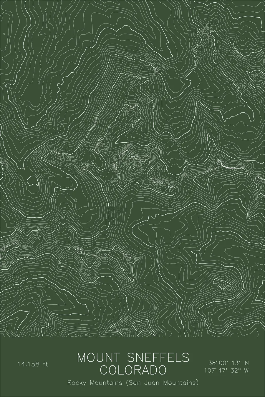 Mount Sneffels, Green colorway