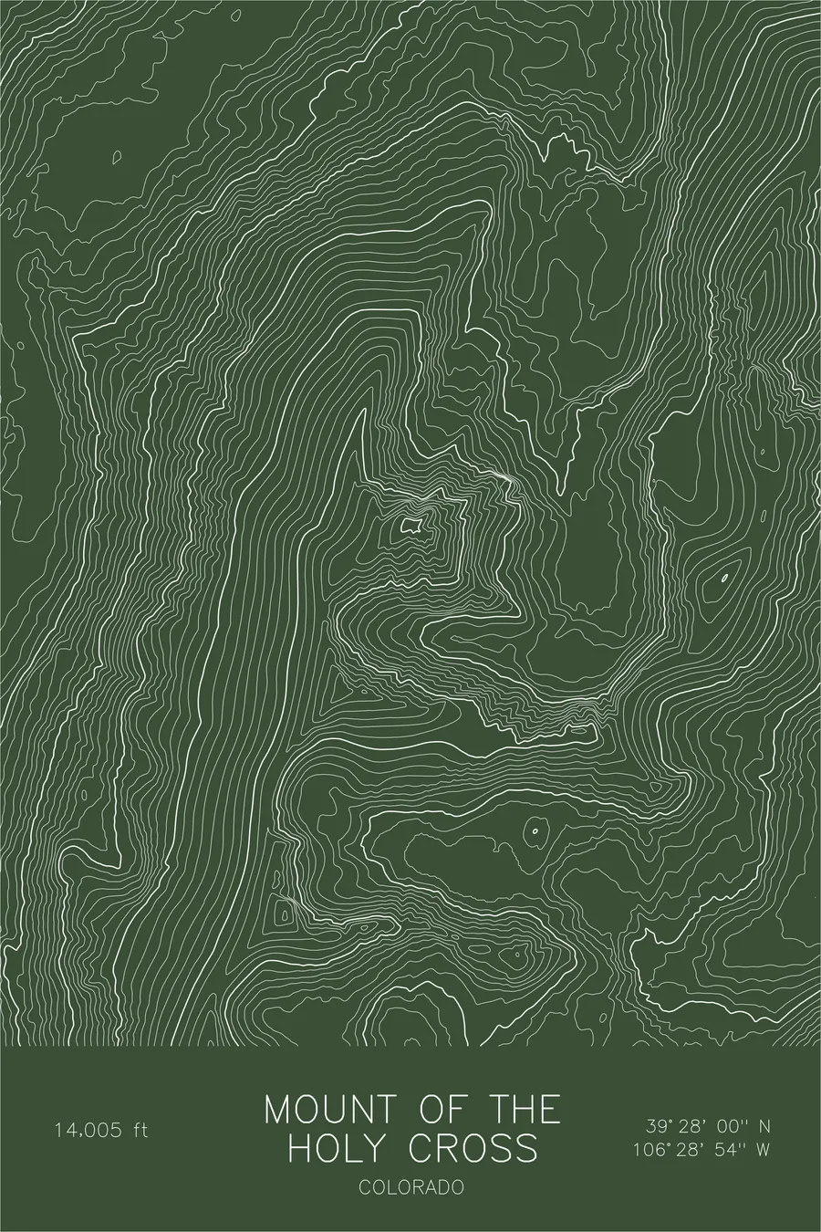 Mount of the Holy Cross, Green colorway