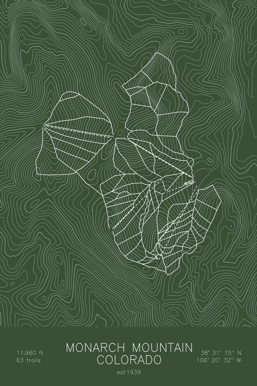 Monarch Mountain, Green colorway
