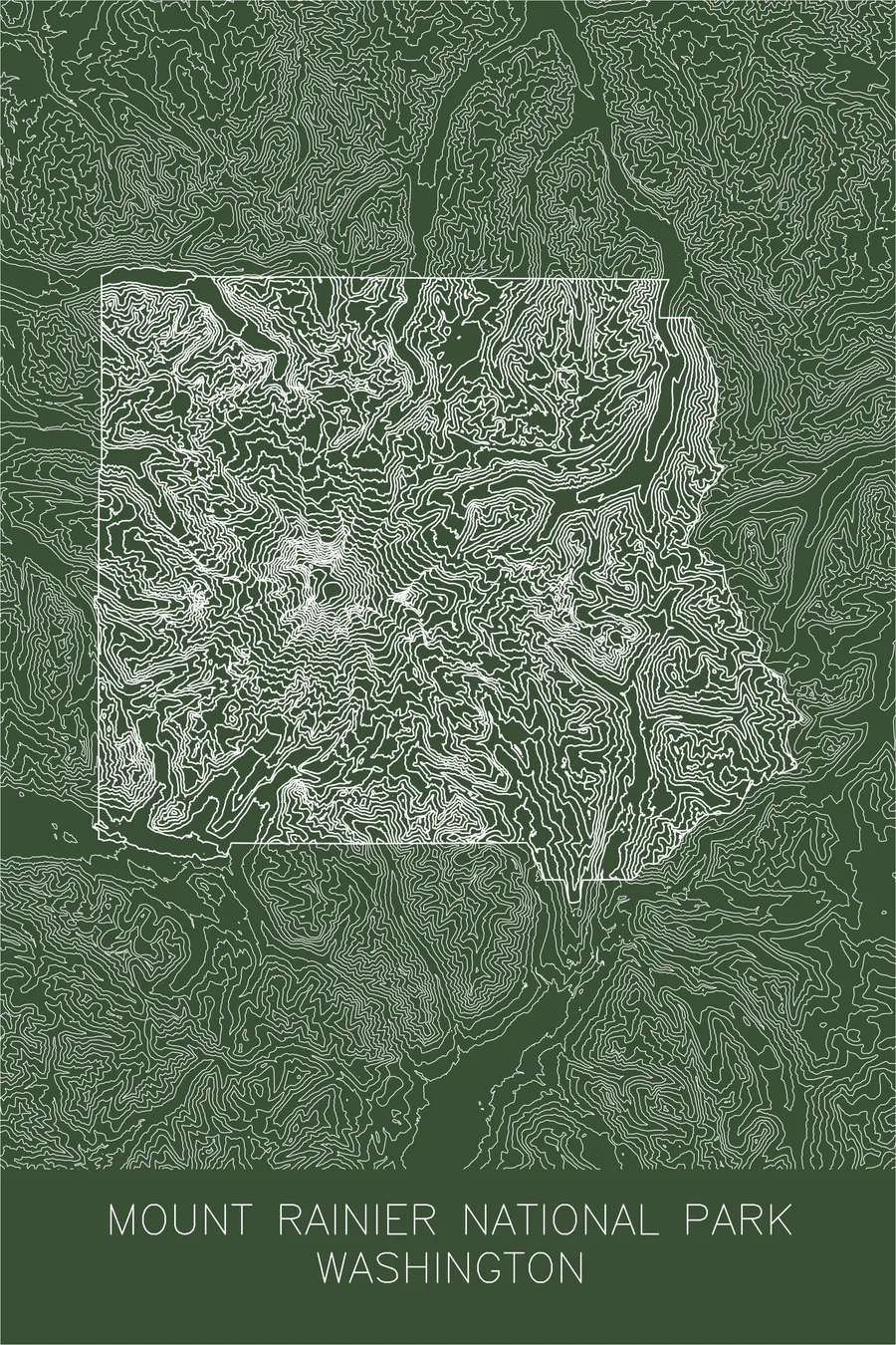 Mount Rainier National Park, Green colorway