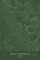 Pen-plotted topographic map of Mount Timpanogos, Utah in white ink on green paper