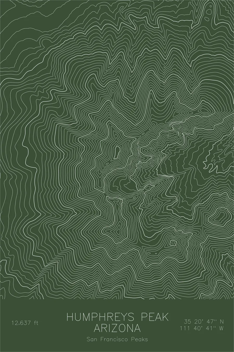 Humphreys Peak, Green colorway