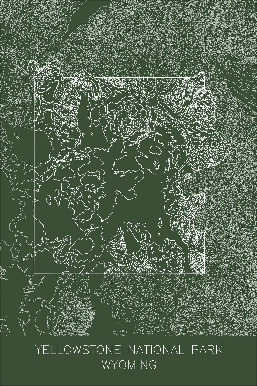 Yellowstone National Park, Green colorway