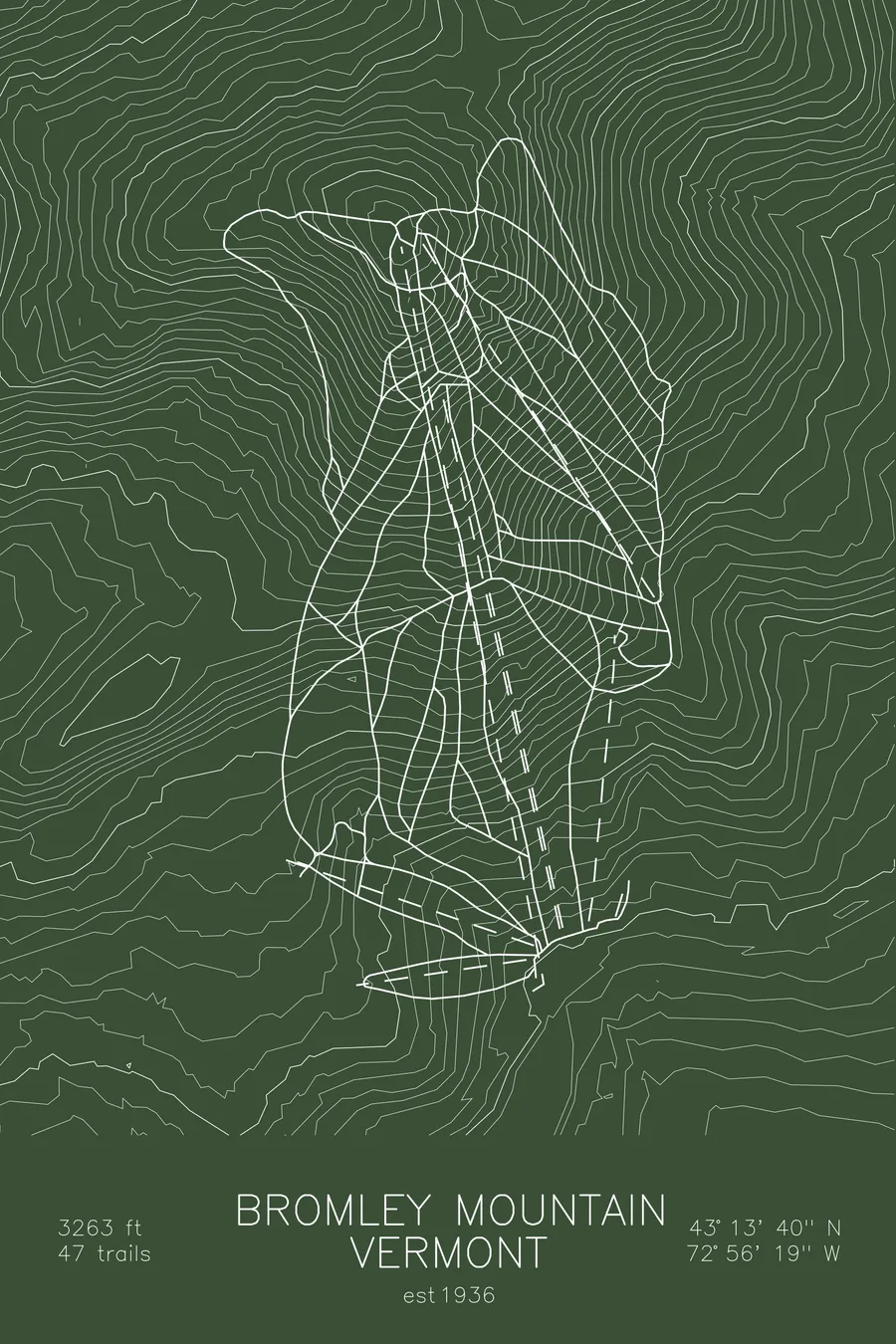 Bromley Mountain, Green colorway