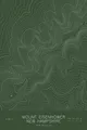 Pen-plotted topographic map of Mount Eisenhower, New Hampshire in white ink on green paper