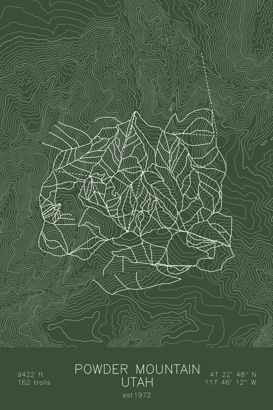 Powder Mountain, Green colorway