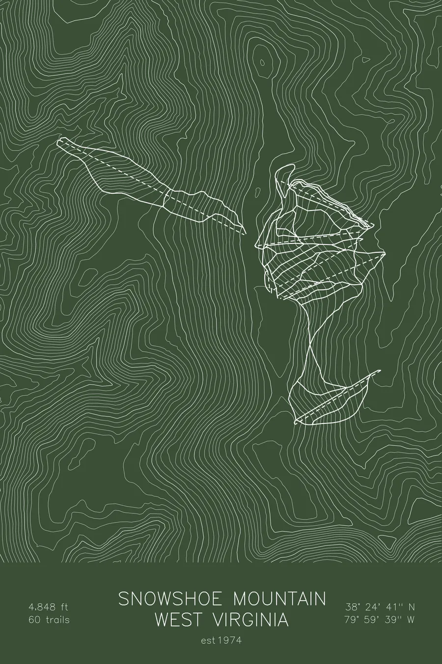 Snowshoe Mountain, Green colorway