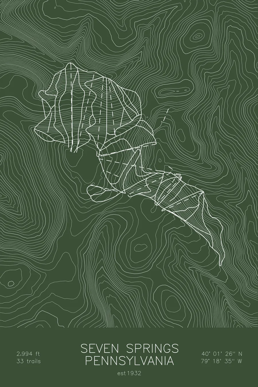 Seven Springs, Green colorway