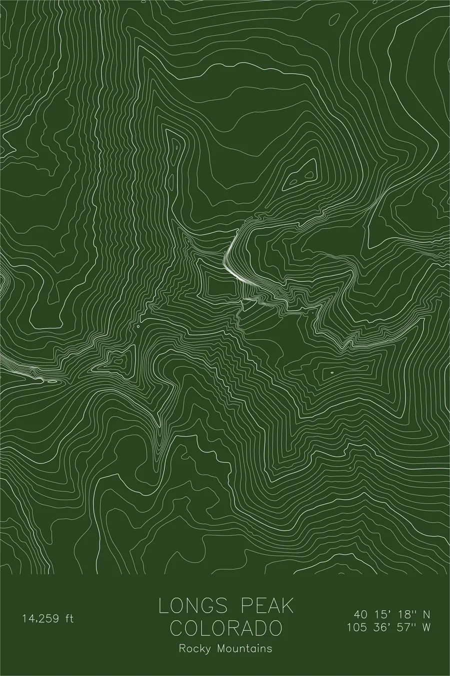 Longs Peak — Green