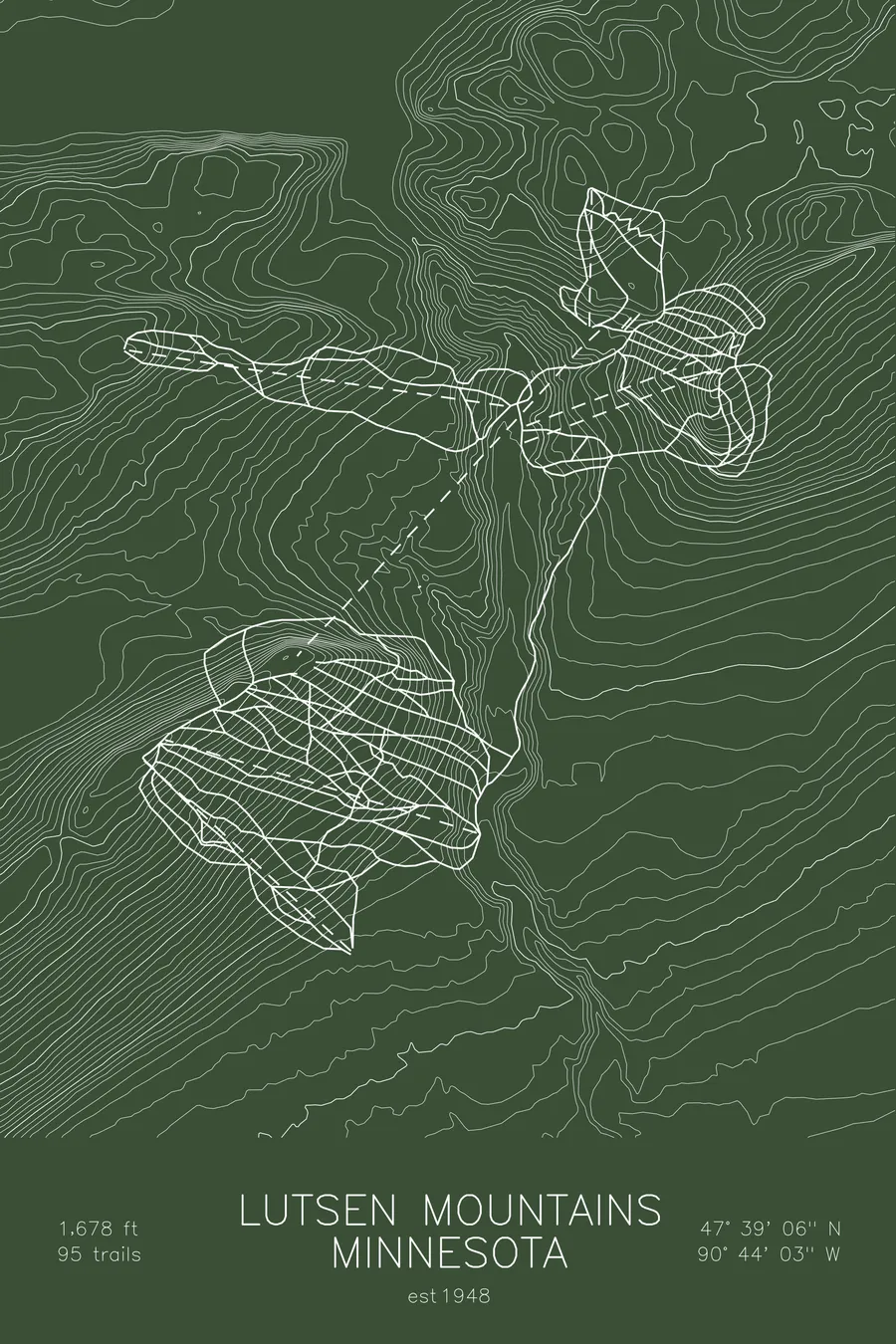 Lutsen Mountains, Green colorway