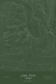 Pen-plotted topographic map of Lone Peak, Utah in white ink on green paper