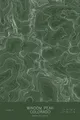 Pen-plotted topographic map of Windom Peak, Colorado in white ink on green paper