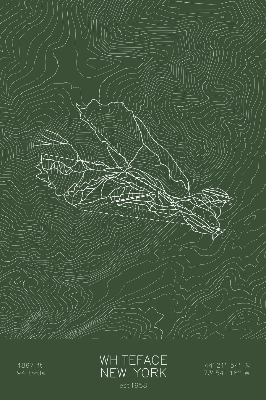 Whiteface Mountain, Green colorway