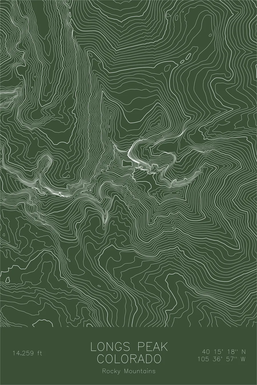 Longs Peak, Green colorway
