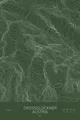 Pen-plotted topographic map of Grossglockner, Austria in white ink on green paper