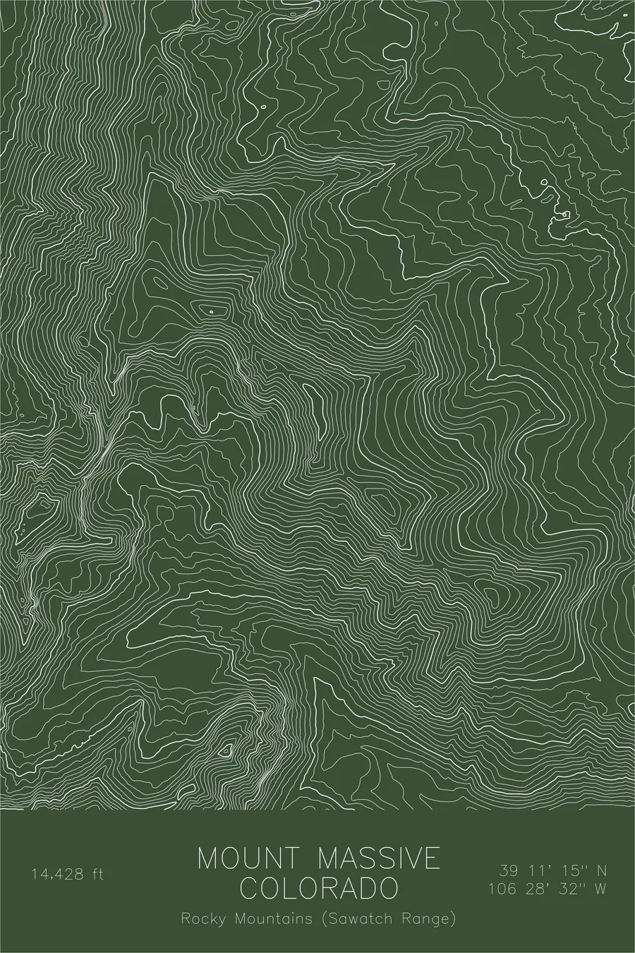 Mount Massive, Green colorway