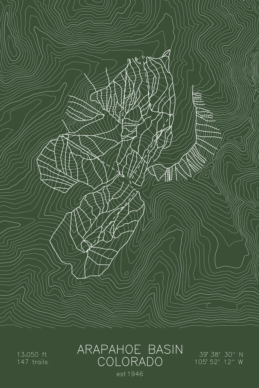 Arapahoe Basin, Green colorway