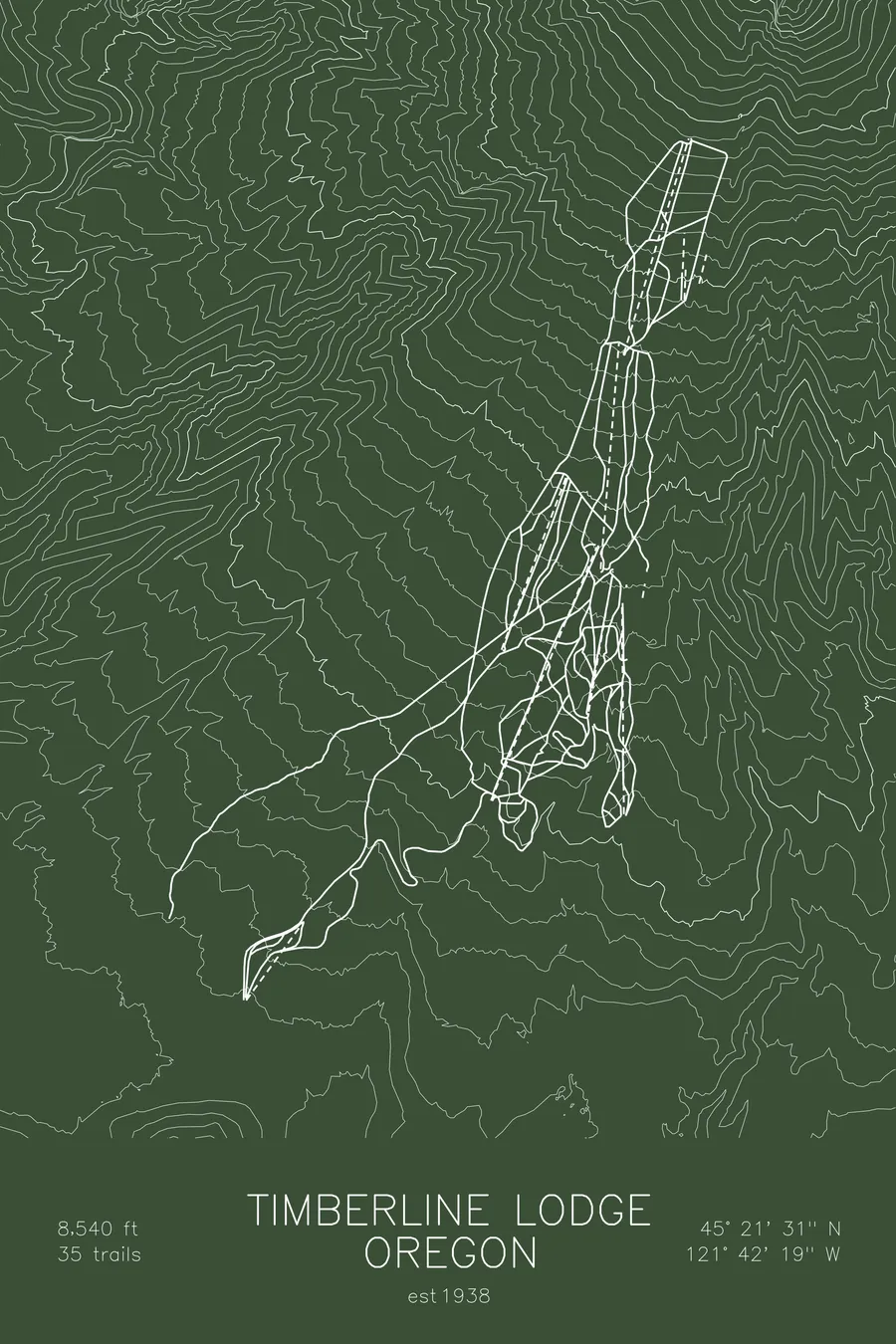 Timberline Lodge, Green colorway