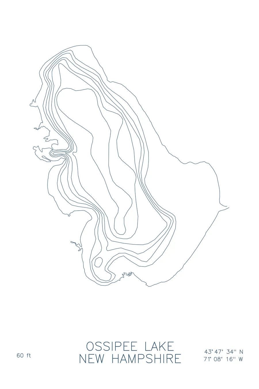 Ossipee Lake, Lake Blue colorway