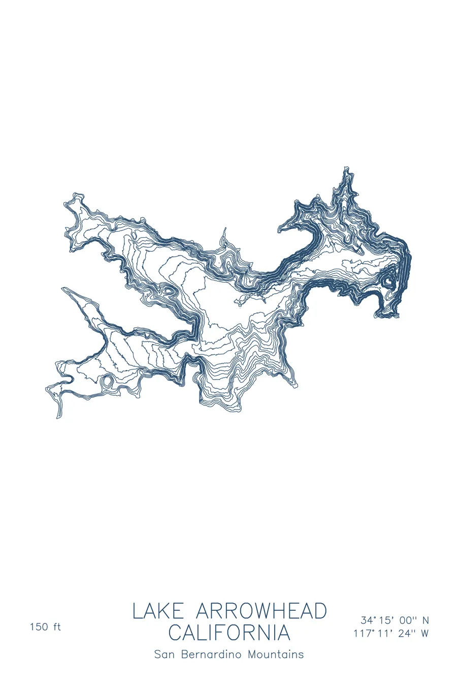 Lake Arrowhead, Lake Blue colorway