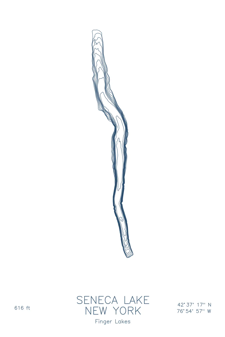 Seneca Lake, Lake Blue colorway