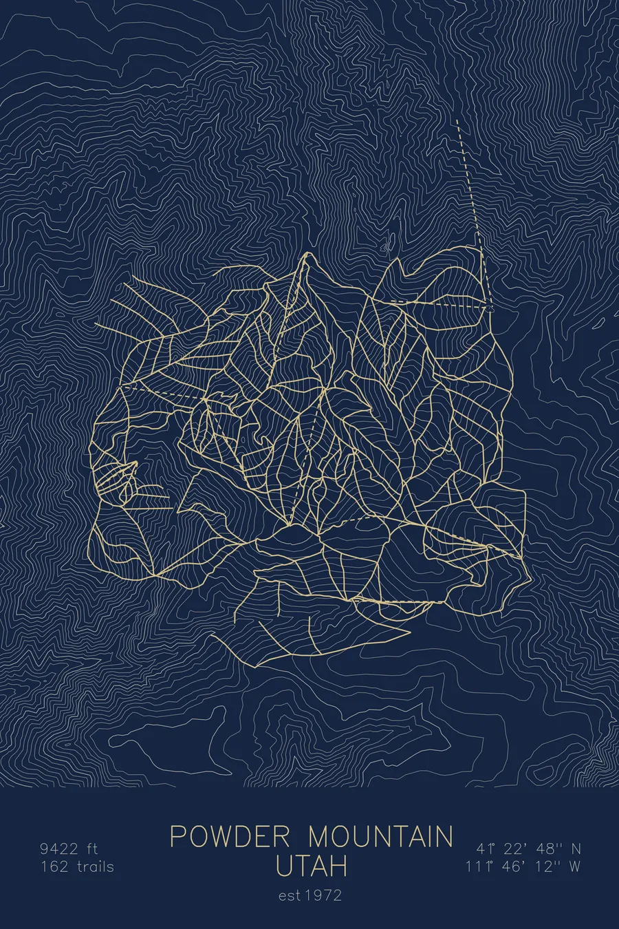 Powder Mountain, Navy colorway