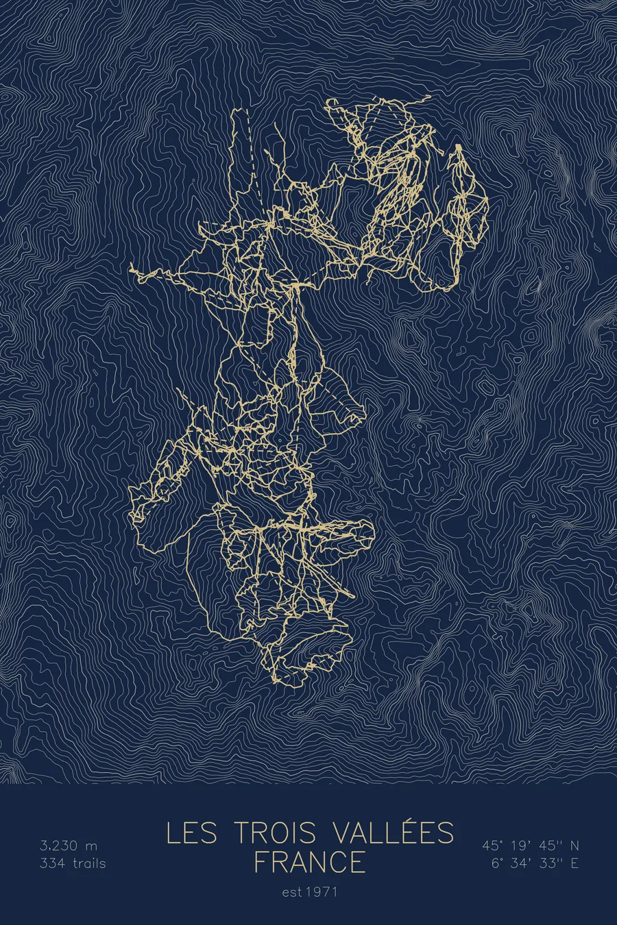 Les 3 Vallées, Navy colorway
