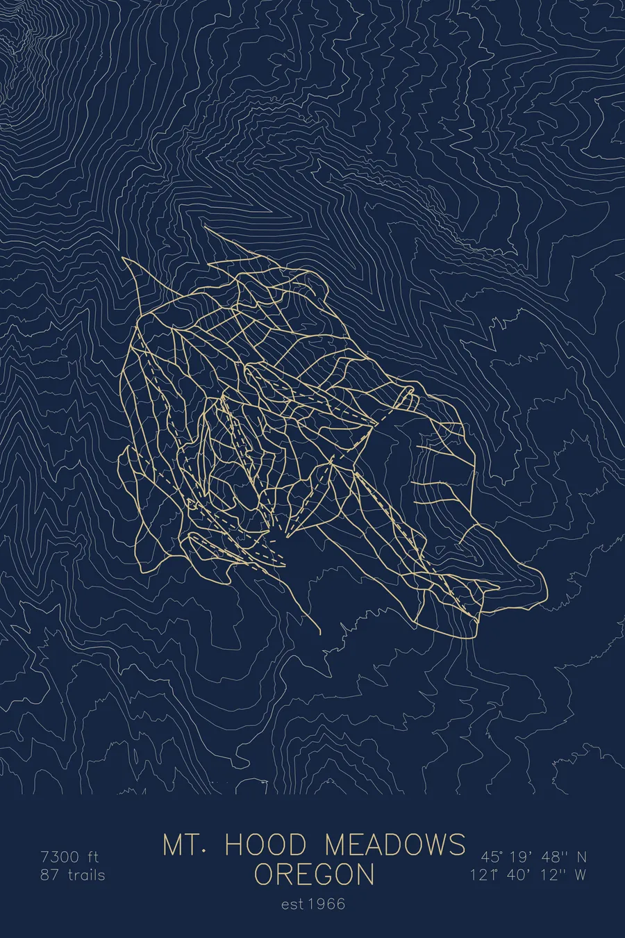 Mount Hood Meadows, Navy colorway