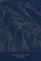 Pen-plotted topographic map of Grossglockner, Austria in gold ink on navy paper