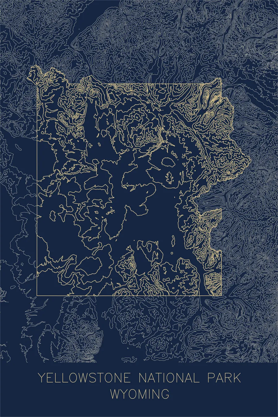 Yellowstone National Park, Navy colorway