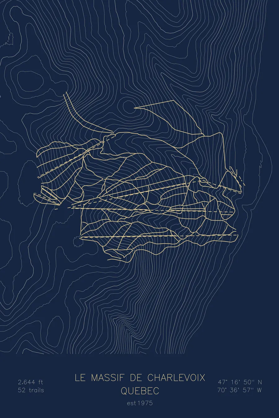 Le Massif De Charlevoix, Navy colorway