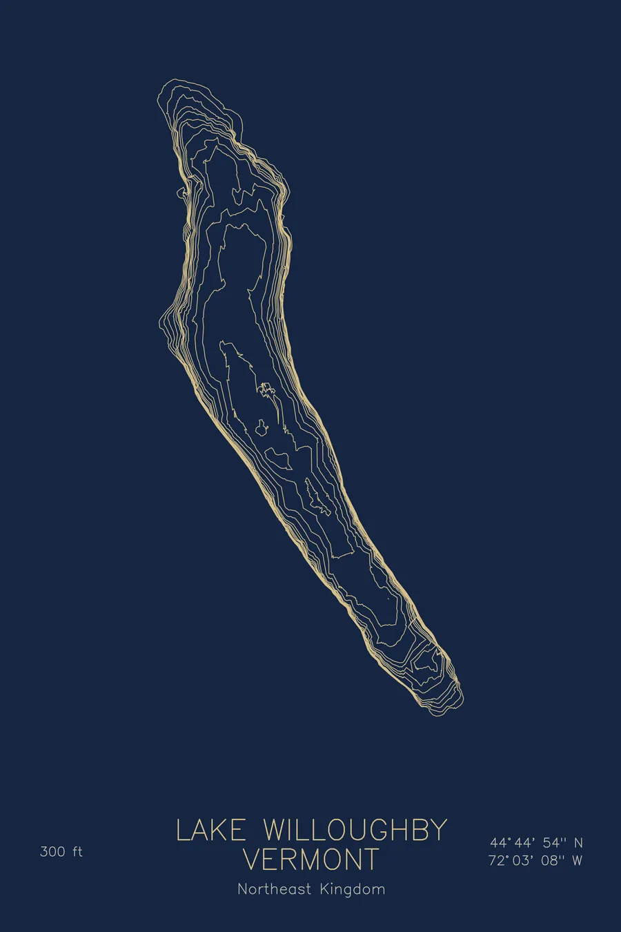 Lake Willoughby, Navy colorway