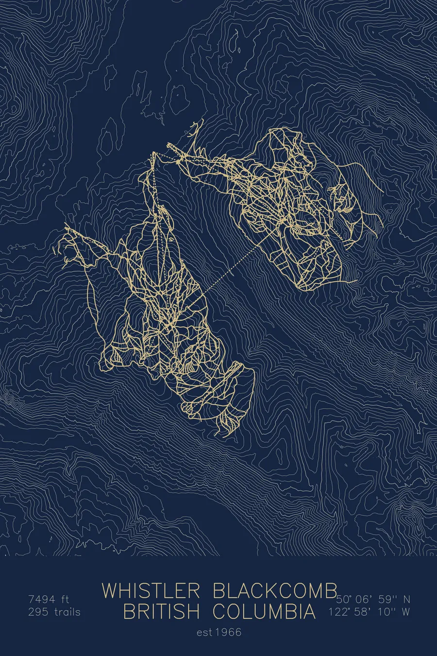 Whistler Blackcomb, Navy colorway