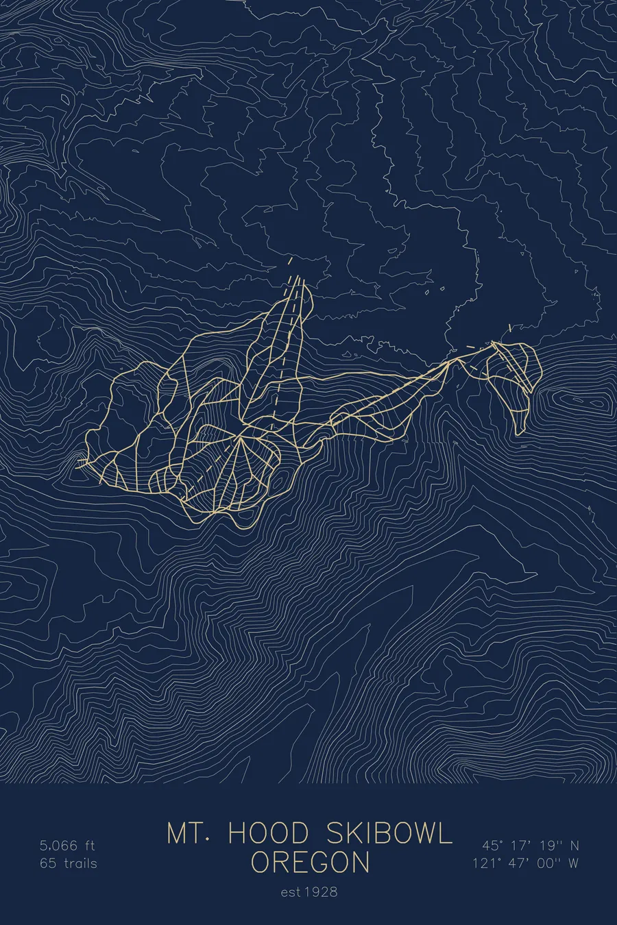 Mt. Hood Skibowl, Navy colorway