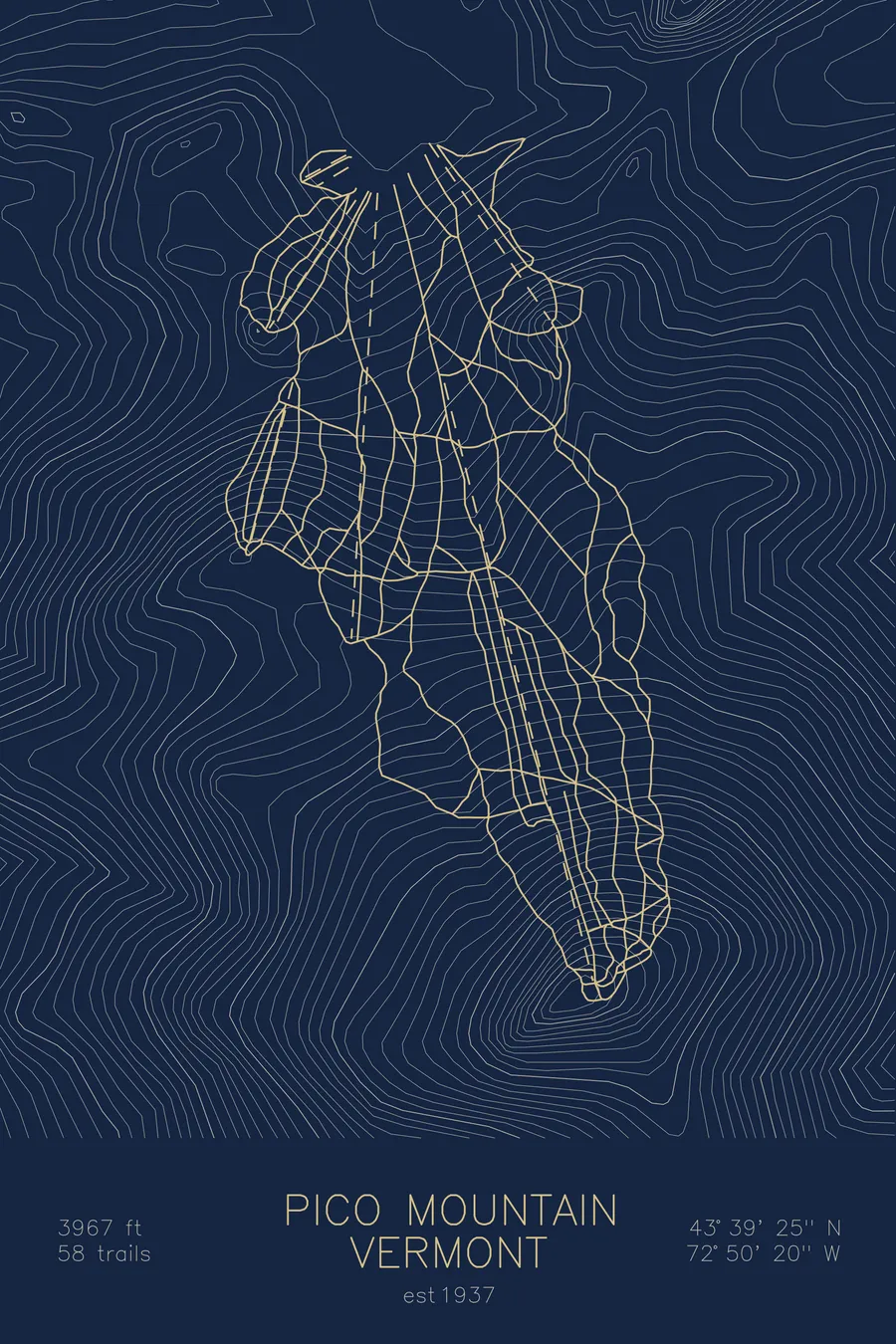 Pico Mountain, Navy colorway