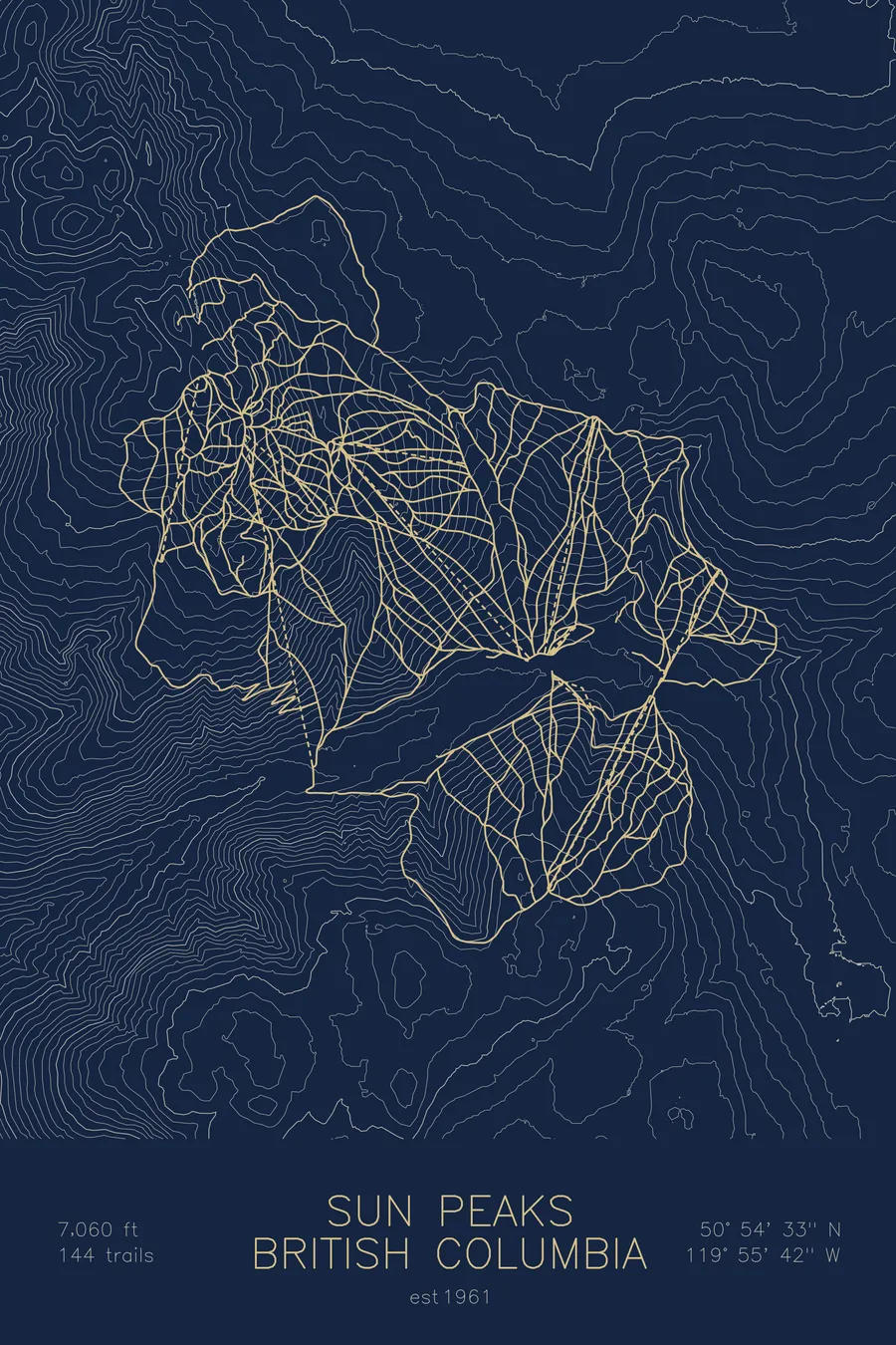 Sun Peaks, Navy colorway