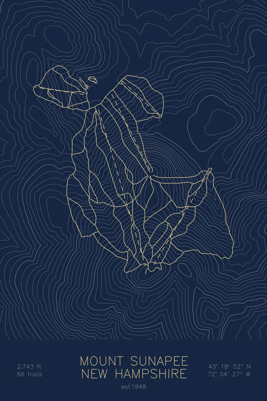 Mount Sunapee, Navy colorway