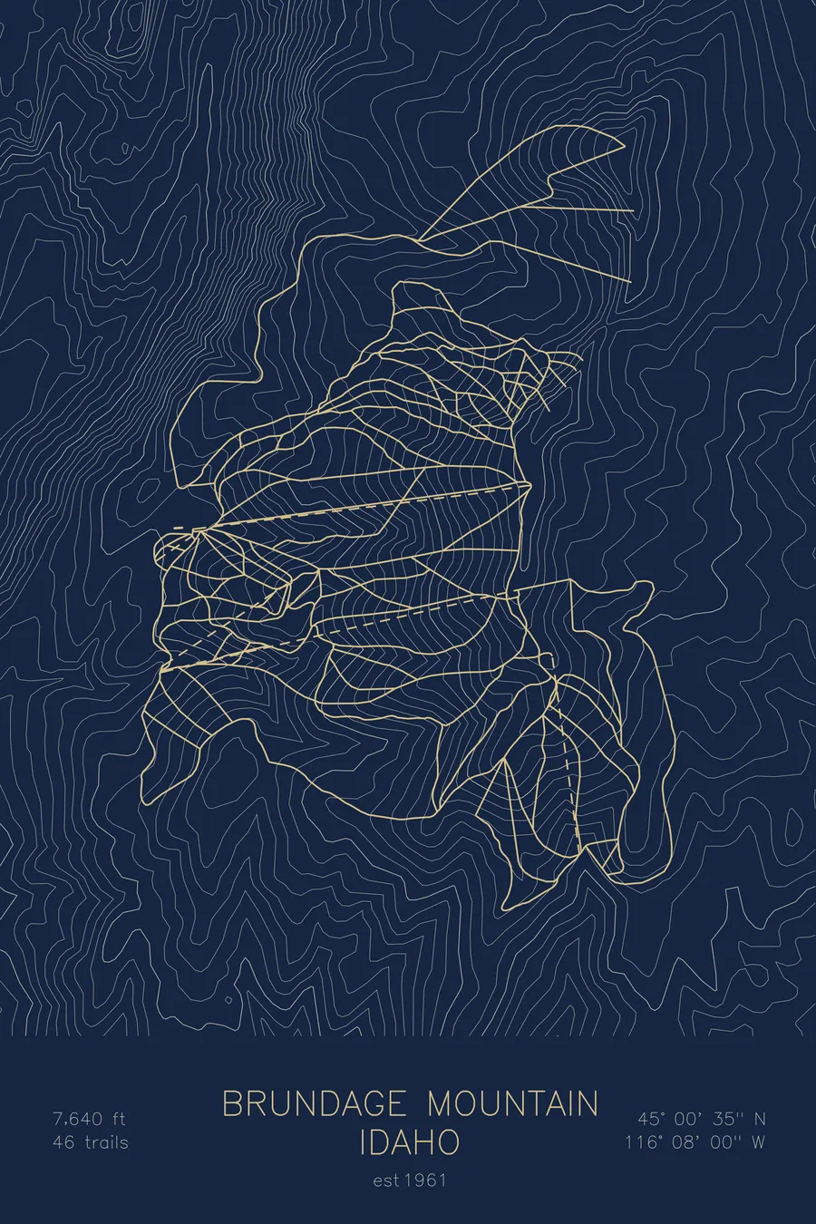 Brundage Mountain, Navy colorway