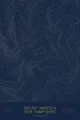 Pen-plotted topographic map of Mount Madison, New Hampshire in gold ink on navy paper
