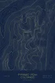 Pen-plotted topographic map of Pyramid Peak, Colorado in gold ink on navy paper