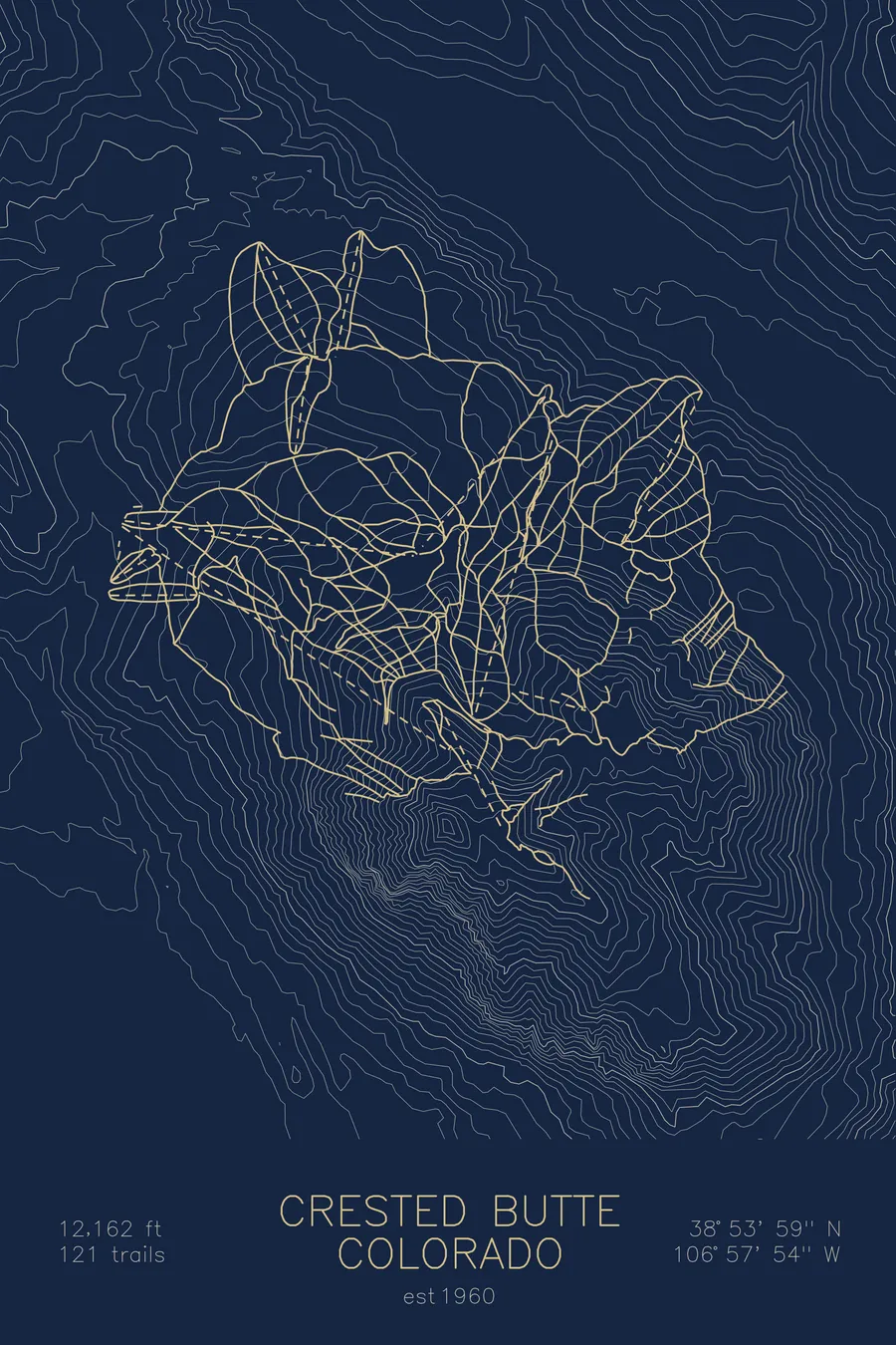 Crested Butte, Navy colorway