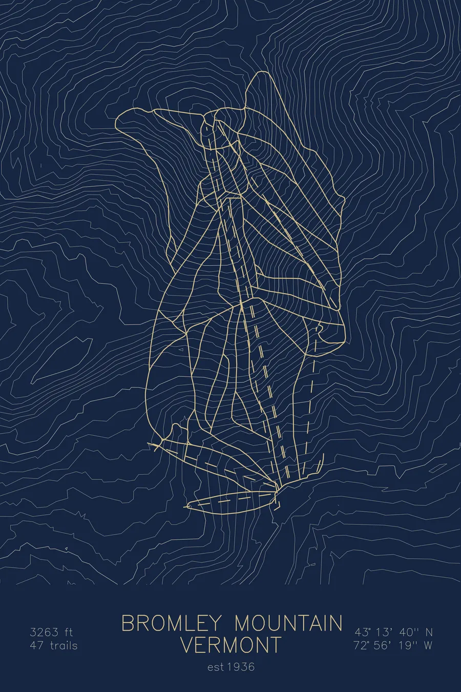 Bromley Mountain, Navy colorway