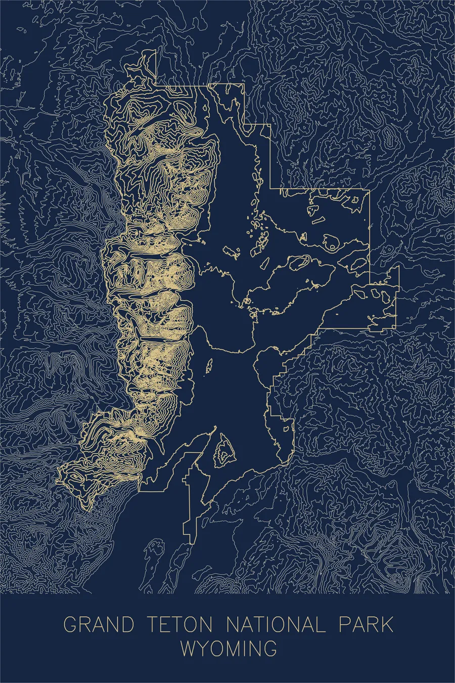 Grand Teton National Park, Navy colorway