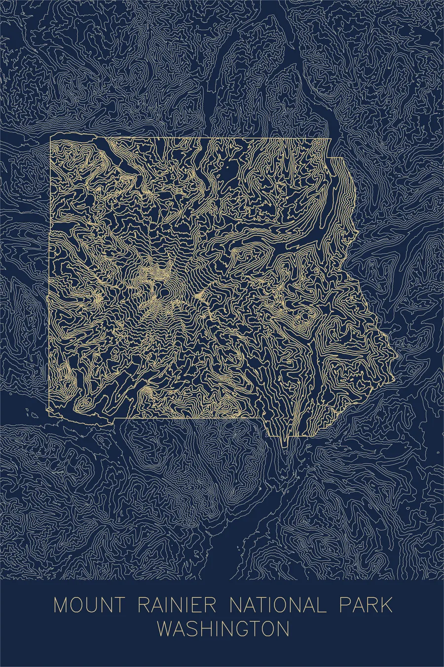 Mount Rainier National Park, Navy colorway