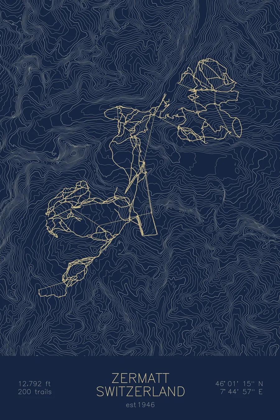 Zermatt, Navy colorway