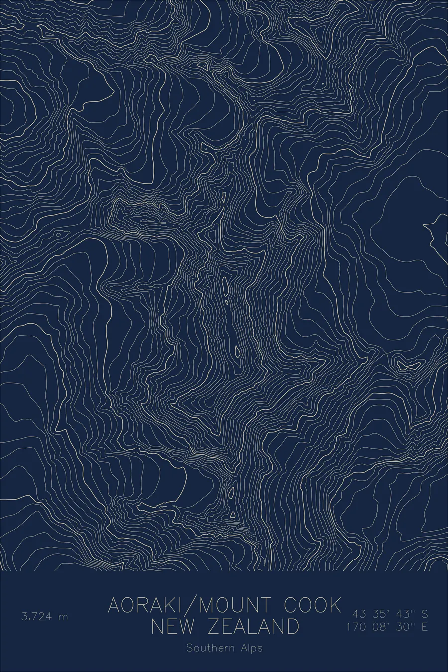 Aoraki/Mount Cook, Navy colorway
